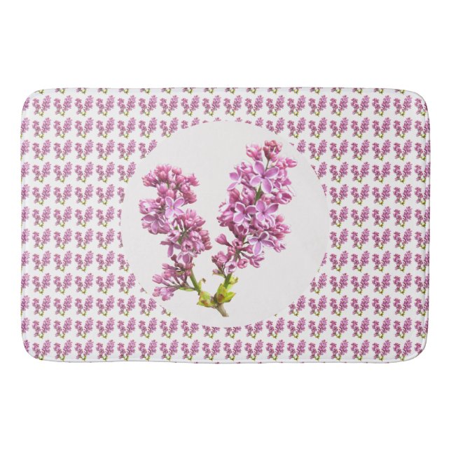 Tapete De Banheiro Bath Mat - Vários Lilases (Frente)