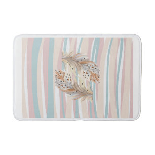Tapete De Banheiro Bathmat"Boho Chic Quill Bathmat - Boêmia Artística