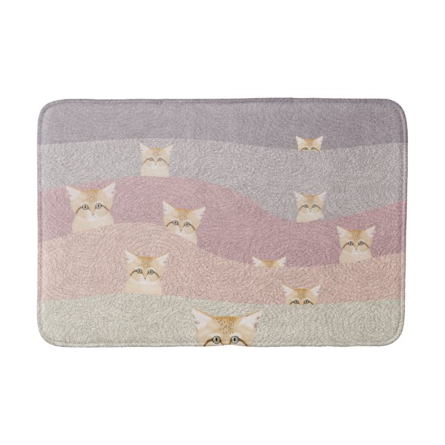 Tapete De Banheiro Bathmat de Gatos de Areia (Frente)