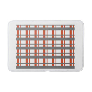 Tapete De Banheiro "Bathmat de Padrão Cruzado - Geométrico Moderno