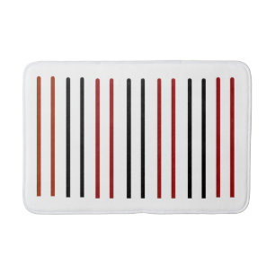 Tapete De Banheiro "Bathmat de padrão de linha vertical - Minimalista