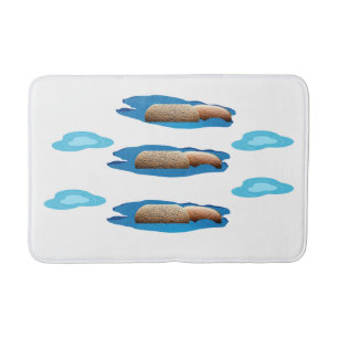 Tapete De Banheiro Bathmat de Pedras e Pudles