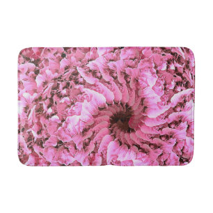 Tapete De Banheiro Bathmat Floral Fibonacci Rosa