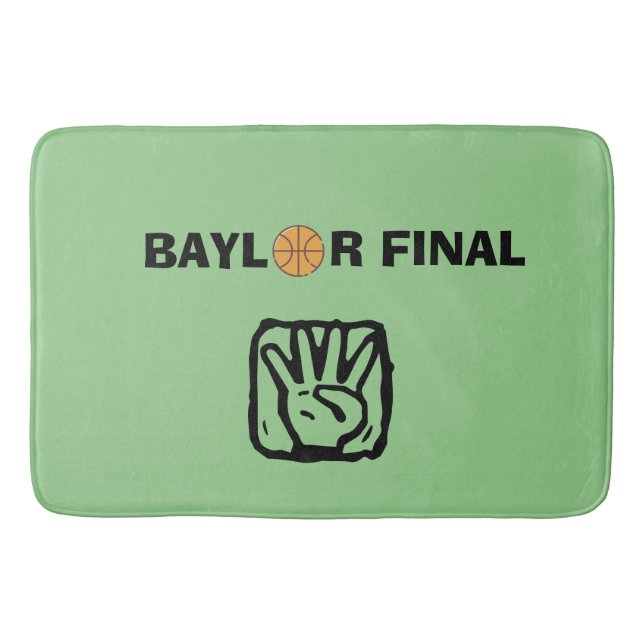 Tapete De Banheiro Baylor Final Quatro (Frente)