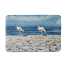 Beach Birds Bath Mat