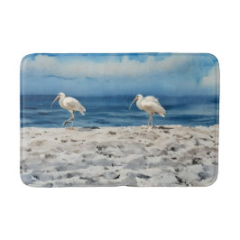 Tapete De Banheiro Beach Birds Bath Mat