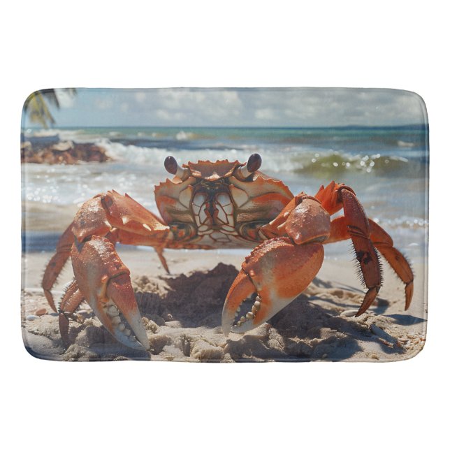 Tapete De Banheiro Beach Crab Bath Mat (Frente)