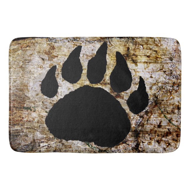 TAPETE DE BANHEIRO BEAR PINTURA IMPRESSA MAT (Frente)