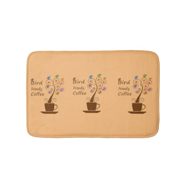 Tapete De Banheiro Beba Café, Salve Pássaros (frente)