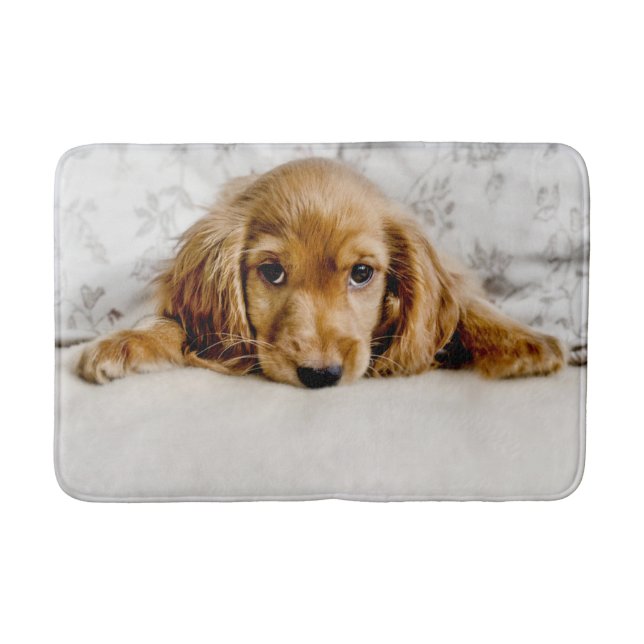 Tapete De Banheiro Bebês Mais Pobres | Cocker Spaniel Puppy (Frente)
