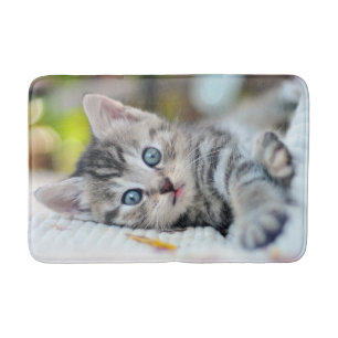 Tapete De Banheiro Bebês Mais Pobres Gatinho Com Olhos Azuis