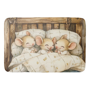 Tapete De Banheiro Bedtime Mice Bath Mat