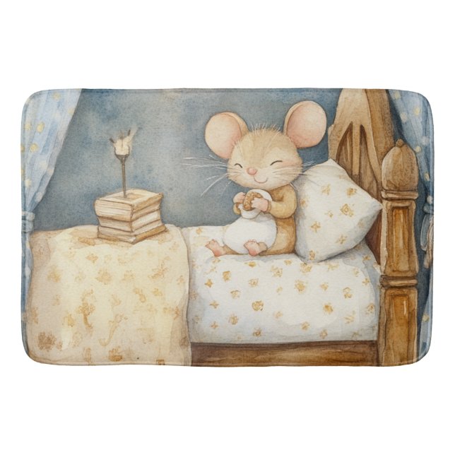 Tapete De Banheiro Bedtime Mice Bath Mat (Frente)