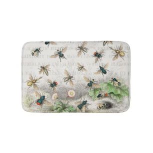 Tapete De Banheiro Bee Honey Queen Bees Antique