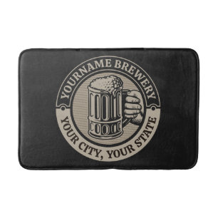 Tapete De Banheiro Beer Breeke Personalizado Brewery Big Mug