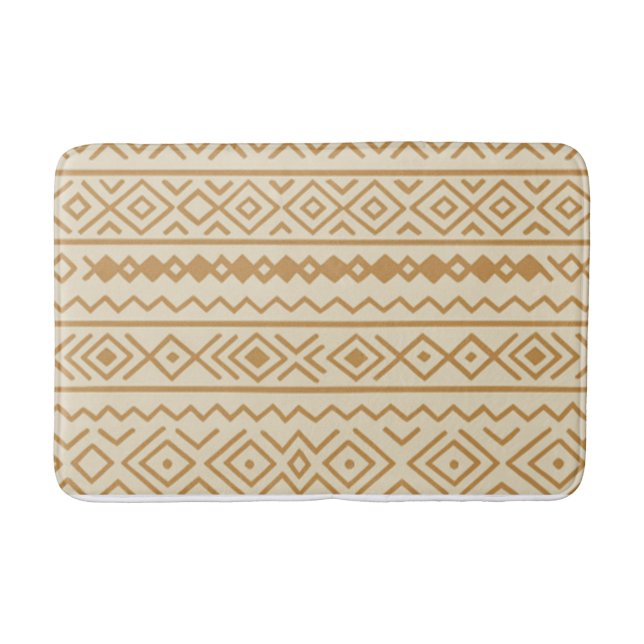 Tapete De Banheiro Beige Modern Boho Bath Mat (Frente)