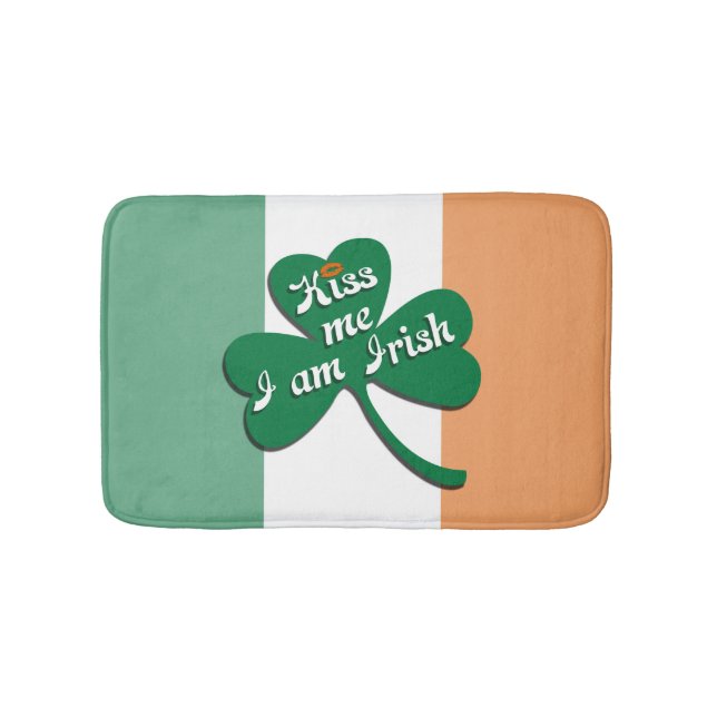 Tapete De Banheiro Beija-me Eu sou Irlandês (frente)