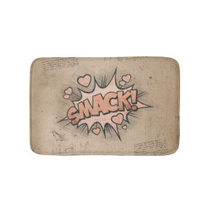 Tapete De Banheiro BEIJO! Vintage Comic Book Steampunk Pop Art