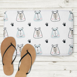 Tapete De Banheiro Bela casa de banho de miúdos engraçados