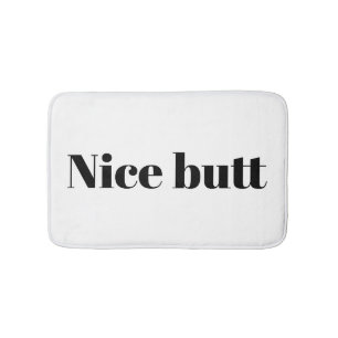 Tapete De Banheiro Bela tipografia bumbum humor acessório para banhei
