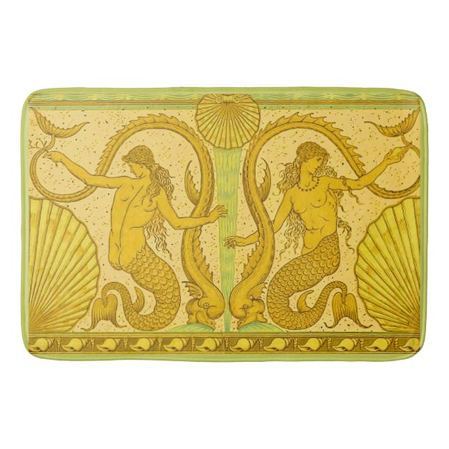 Tapete De Banheiro belas sereias impressão (Frente)