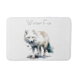 Tapete De Banheiro Beleza Árctica: Costume da Fox de inverno