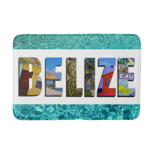 Tapete De Banheiro Belize Tropical Beach Blue Ocean FoViagem