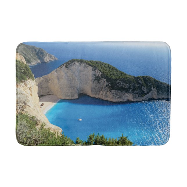 Tapete De Banheiro Belo Navagio Beach, Grécia (Frente)
