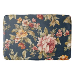 Tapete De Banheiro Belo Padrão Floral Italiano
