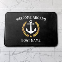 Bem-vindo a bordo Nome do Barco Anchor Dourado Lau