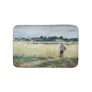 Tapete De Banheiro Berthe Morisot - No campo de rodas em Gennevillier