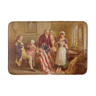 Tapete De Banheiro Betsy Ross, 1777 (História Americana) (Patriota do