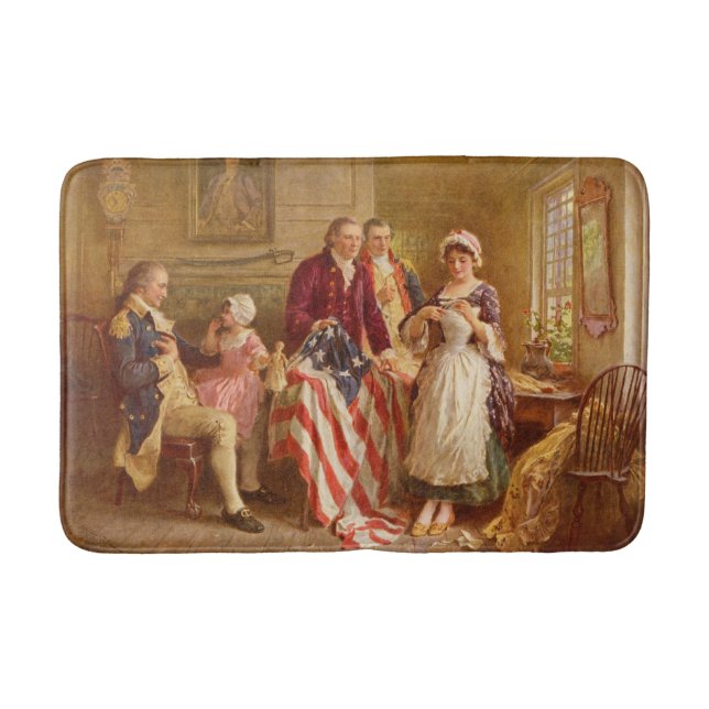 Tapete De Banheiro Betsy Ross, 1777 (História Americana) (Patriota do (Frente)