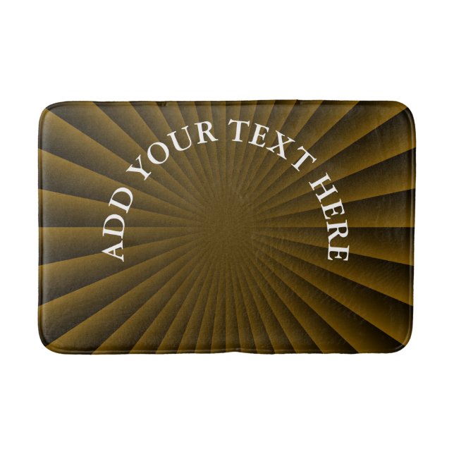 Tapete De Banheiro BG RAYS - castanho + texto e ideias (Frente)