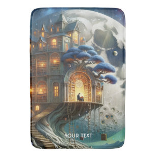 Tapete De Banheiro Biblioteca da Lua de Menino Fantasy