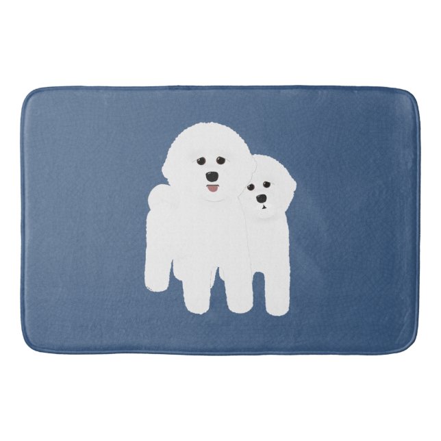 Tapete De Banheiro Bichon Frise Bathmat (Frente)