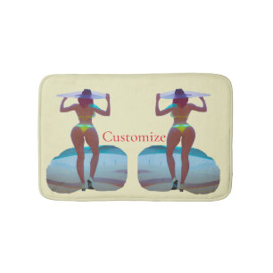 Tapete De Banheiro Bikini Booty Beach Girl Thunder_Cove