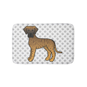 Tapete De Banheiro Bindle, Grande Dane - Cartoon, Cão e patas