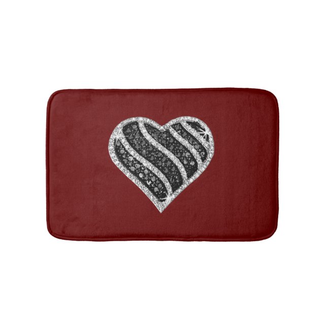 Tapete De Banheiro Black Diamond Heart Mat (frente)