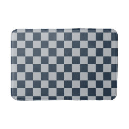 Tapete De Banheiro Black ice checkered board pattern