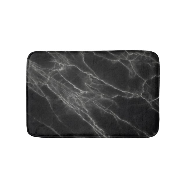 Tapete De Banheiro Black Marble Bath Mat (frente)