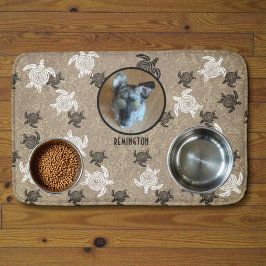 Tapete De Banheiro Black White Tribal Art Sea Turtles Custom Photo