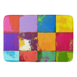 Tapete De Banheiro Blocos de cores de gradação de pop Art