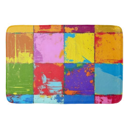 Tapete De Banheiro Blocos de cores de gradação de pop Art