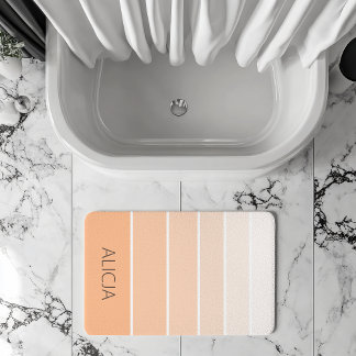 Tapete De Banheiro Bloqueio de cores Peach Fuzz | Nome Elegante