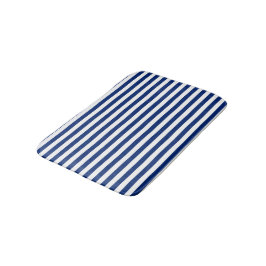 Tapete De Banheiro Blue and White Stripes
