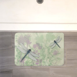 Tapete De Banheiro Blue Dragonflies Bath Mat