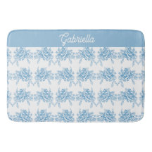Blue French Toile Floral Pattern Name