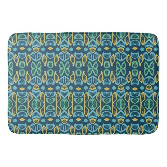 Tapete De Banheiro Blue Geen E Yellows (Frente)