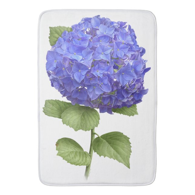 Tapete De Banheiro Blue Hydrangea (Frente Vertical)